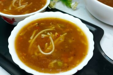 Winter Special Healthy Veg Soup Recipe | Easy & Quick Vegetables Soup | Noodles Soup Recipe