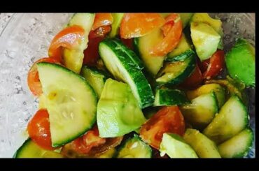 Healthy Salad Recipe for Weight Loss/ Avocado Tomatoes Cucumber Salad /Hope's Kitchen