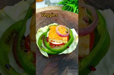 2 minute Healthy Burger || keto burger recipe #shorts #ytshorts