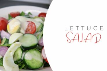 LETTUCE SALAD RECIPE || QUICK AND EASY HEALTHY SALAD RECIPE