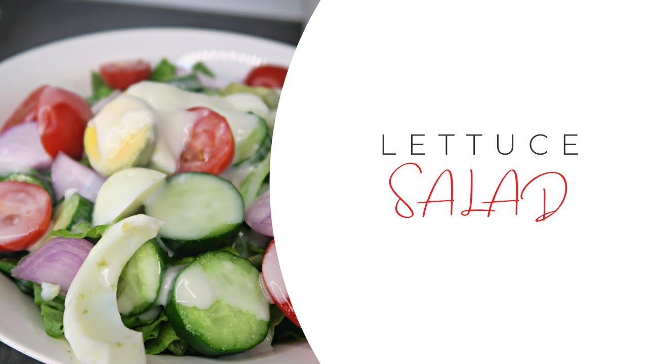 LETTUCE SALAD RECIPE || QUICK AND EASY HEALTHY SALAD RECIPE LETTUCE SALAD RECIPE || QUICK AND EASY HEALTHY SALAD RECIPE