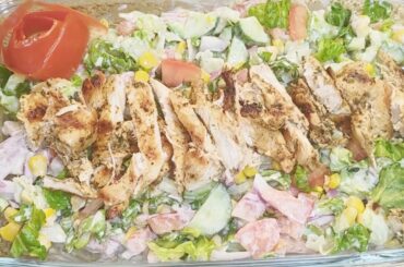 Easy and Healthy Chicken Salad Recipie | Grilled Chicken Salad