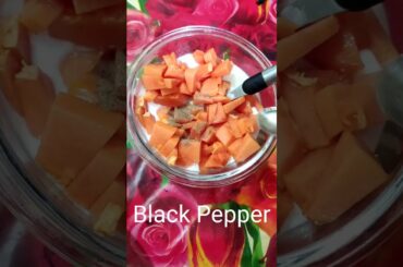 No Cooking Healthy Lunch || Curd Papaya || Eat this to lose weight #shorts