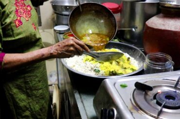 Hardworking Aunty Making Poha For Street Shop | Healthy Breakfast In Morning | Indian Street Food