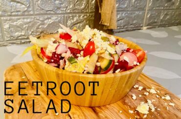 How to make simple and healthy beetroot salad|easy Lunch recipe
