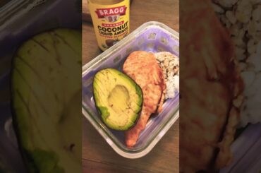 Healthy Lunch #MealPrep, #Shorts, #Chicken, #Rice, #CoconutAminos, #Weightloss, #ChantelGreig,