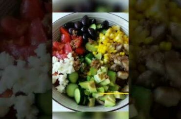 EASY HIGH PROTEIN CHICKEN SALAD RECIPES - HEALTHY RECIPE!! #short #shorts