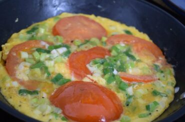 Egg and tomato omelette #51 Healthy recipes for weight loss
