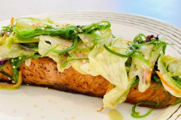 Must try salmon salad recipe | easy and healthy recipes | house chef yuna