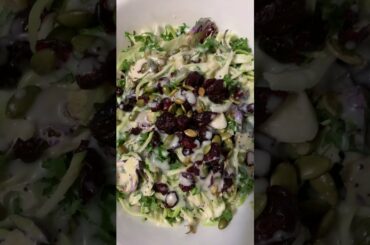 Sweet kale with poppyseed dressing #sweet kale #superfood #healthy salad #shorts