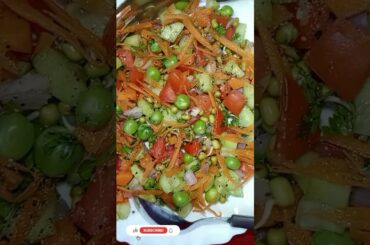 Cucumber carrot and tomato salad #shorts# Easy and healthy home made Recipe