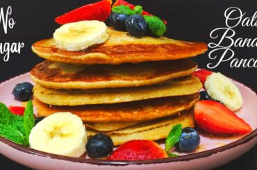 OATS BANANA PANCAKE/OATS PANCAKE/OATS BREAKFAST /HEALTHY BREAKFAST RECIPE