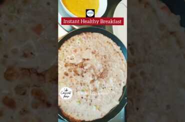 5 min healthy breakfast recipes | Instant Ragi Dosa | No fermentation | Finger millet dosa #shorts