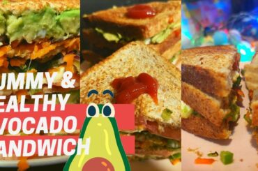 Healthy sandwich | egg white avocado sandwich | Easy breakfast recipes | Avocado Egg Sandwich | Egg