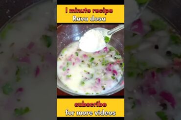 how to prepare instant dosa/dosa recipe/Healthy breakfast ideas/shorts/puli millet pongal