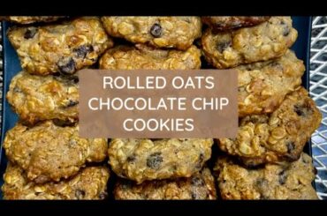 ROLLED OATS CHOCOLATE CHIP COOKIES || HEALTHY SNACK RECIPE  || SIMPLY LOT-LOT