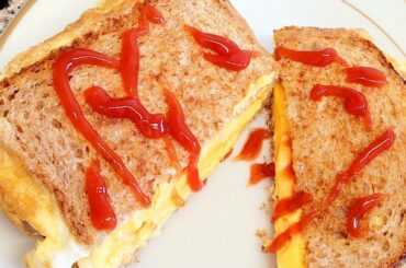 Crispy One Pan Egg Toast | Cheese Egg Sandwich | Quick Breakfast Easy And Healthy