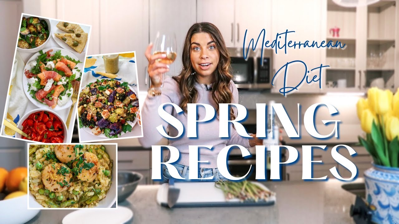 3 Easy and Healthy Seasonal Spring Mediterranean Diet Recipes/Meal Ideas 3 Easy and Healthy Seasonal Spring Mediterranean Diet Recipes/Meal Ideas