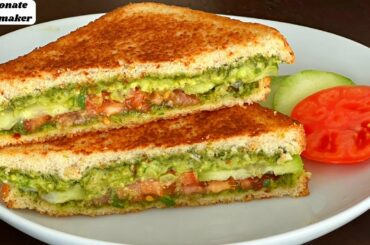 Healthy Sandwich Recipe For Weight Loss - Avocado Sandwich - Just In 5 Mins - Avocado Recipes