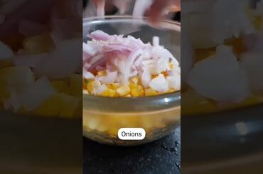 Sweetcorn Bhel Recipe | Healthy Snacks Recipe | Cooking for Everyone #shorts #snacks