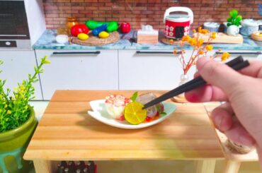 How to Make Miniature Thai Shrimp Salad ! Best Healthy Salad