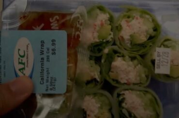 Healthy Lunch Bought At Grocery Store