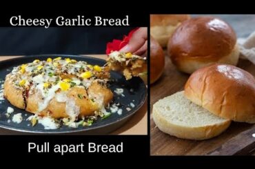 Pull Apart Garlic Bread|Cheesy Garlic Bread|Healthy Version#youtube #recipe