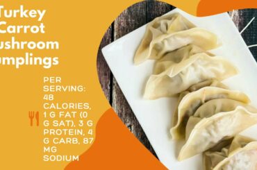 Turkey Carrot Mushroom Dumplings | Healthy Dinner Recipes | Lose Weight | low calorie | Turkey
