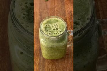 GREEN SMOOTHIE DETOX RECIPE | GREEN BREAKFAST SMOOTHIE for weight loss