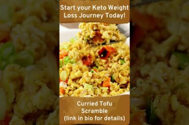 Amazing Healthy Keto Recipe - Curried Tofu Scramble #Shorts #Weightloss #Ketodiet #Recipe