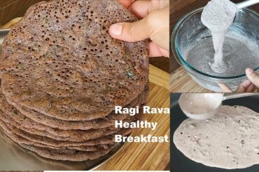 Instant Ragi Flour Breakfast Recipe | Breakfast Idea | Healthy Breakfast Recipe | Ragi recipe