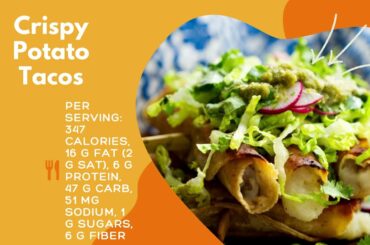 Crispy Potato Tacos | Healthy Dinner Recipes | Lose Weight | low calorie | potato