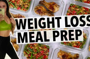 WEIGHT LOSS MEAL PREP FOR WOMEN 2022 (1 WEEK IN 1 HOUR) | how i lost 40+ lbs, quick healthy recipes