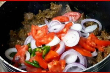 Dry Beef With Salad | Meat Recipes For Dinner | Healthy Meat Salad Recipes