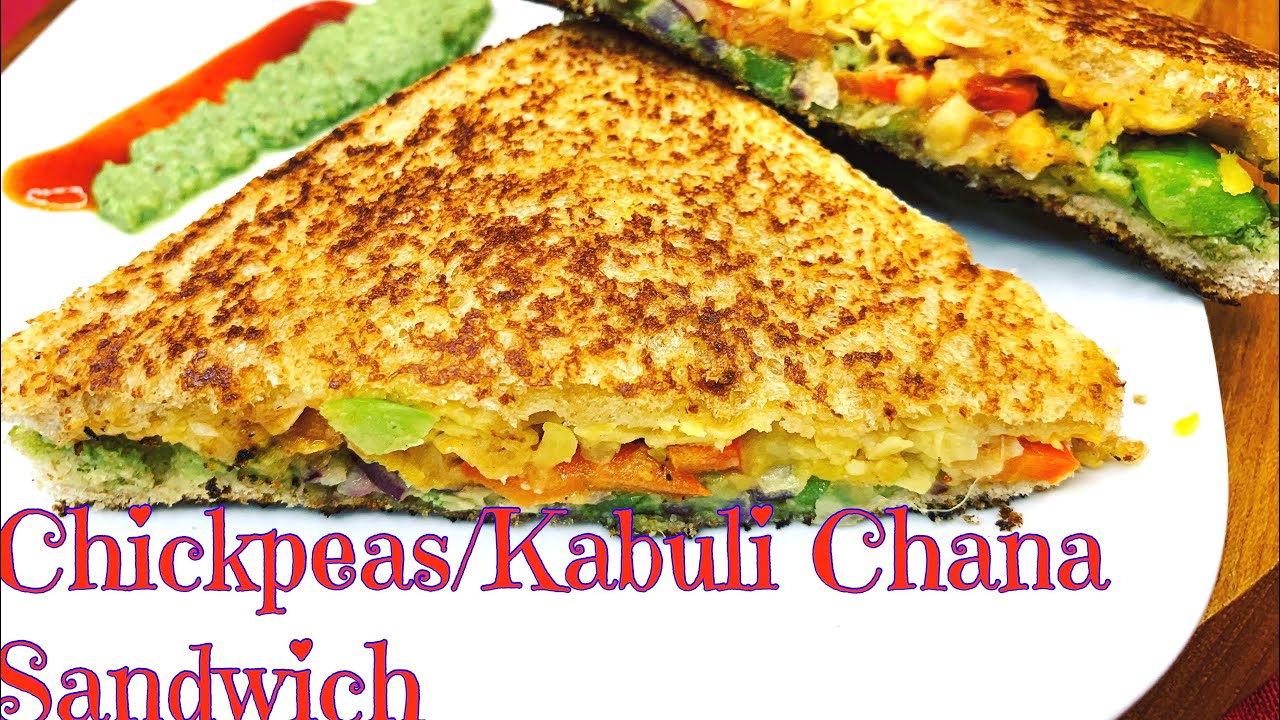 Healthy Chickpeas Kabuli Chola Sandwich | Nutritious Chole Sandwich Recipe | Chola Sandwiches Healthy Chickpeas Kabuli Chola Sandwich | Nutritious Chole Sandwich Recipe | Chola Sandwiches