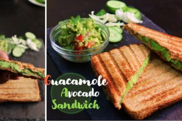 Avocado sandwich Recipe|GuacamoleAvocado sandwich|Avocado toast Indian style|Avocado grilledsandwich