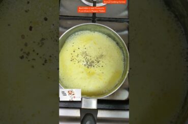 Golden Milk-Turmeric Milk-Haldi Doodh For Weight Loss-Winter Recipes-Turmeric Tea-Haldi Milk #shorts