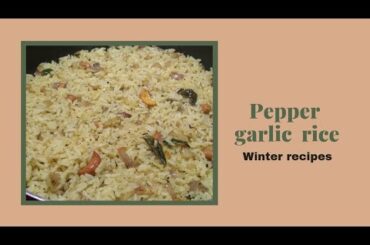 Poondu, Milagu Sadam, Lunch box receipe, healthy recipes