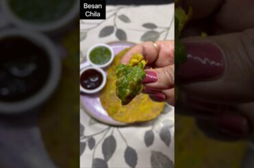 Besan chilla with lots of vegetables/ Healthy Breakfast Recipe #shorts
