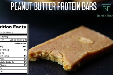 Healthy Low Calorie Recipe For Weight Loss | Peanut Butter Protein Bars | Booths Fitness