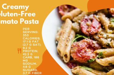 Creamy Gluten-Free Tomato Pasta | Healthy Dinner Recipes | Lose Weight| low calorie | pasta