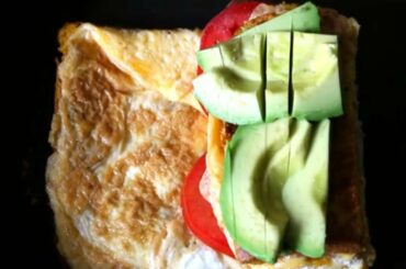 Healthy Breakfast(Egg Sandwich) in 5 minutes |(Avocado and Tomato Toast)