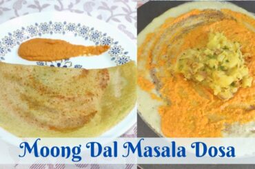 Moong Dal Masala Dosa | Healthy Breakfast Recipe | HN's Kitchen