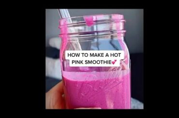 Pink Smoothie Bowl Ideas. Smoothie Bowl Recipe. Healthy Fast Snack