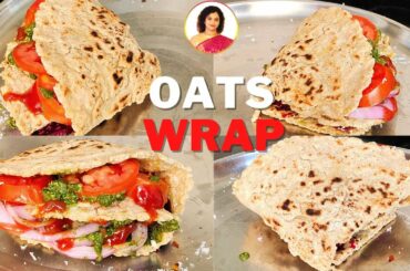 Oats Wrap Recipe for Weight Loss | Healthy Breakfast Ideas | Vibrant Varsha