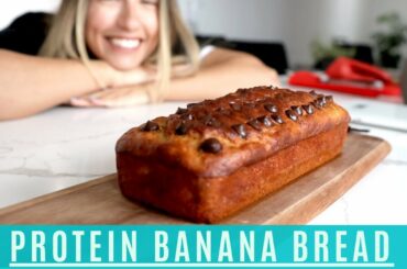 Easy Protein Banana Bread Recipe | quick low calorie snack