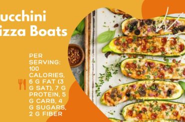 Zucchini Pizza Boats | Healthy Dinner Recipes | Lose Weight| low calorie | turkey
