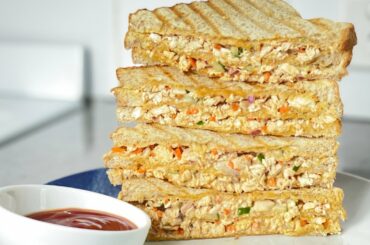 Double chicken sandwich toast | Chicken Sandwich recipe