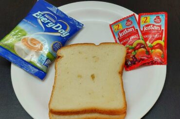 5 Minute Evening Snack Recipe | Quick & Easy Bread Snacks | Bread and Jam Recipe | Fireless Cooking|