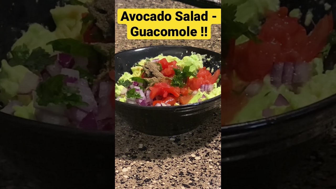 2 Minutes Avocado Salad | Guacamole recipe | Healthy Salad | Salad recipe #shorts 2 Minutes Avocado Salad | Guacamole recipe | Healthy Salad | Salad recipe #shorts